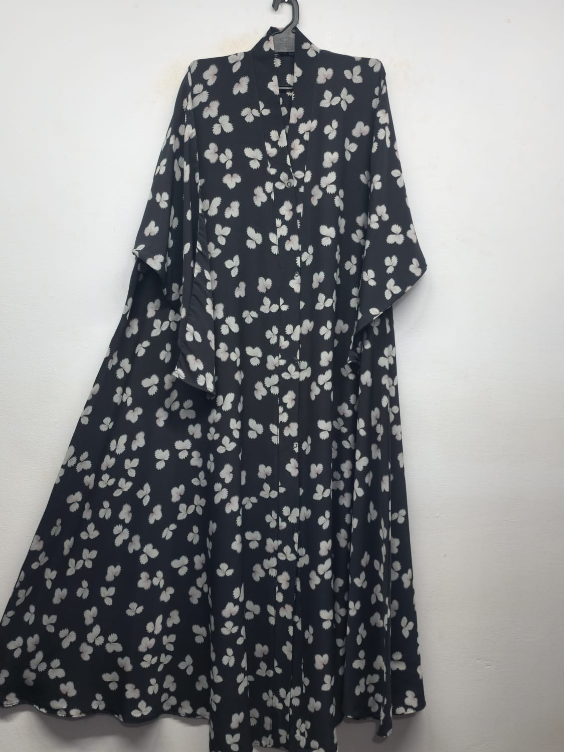 Front Open Jumbo Abaya FLow D