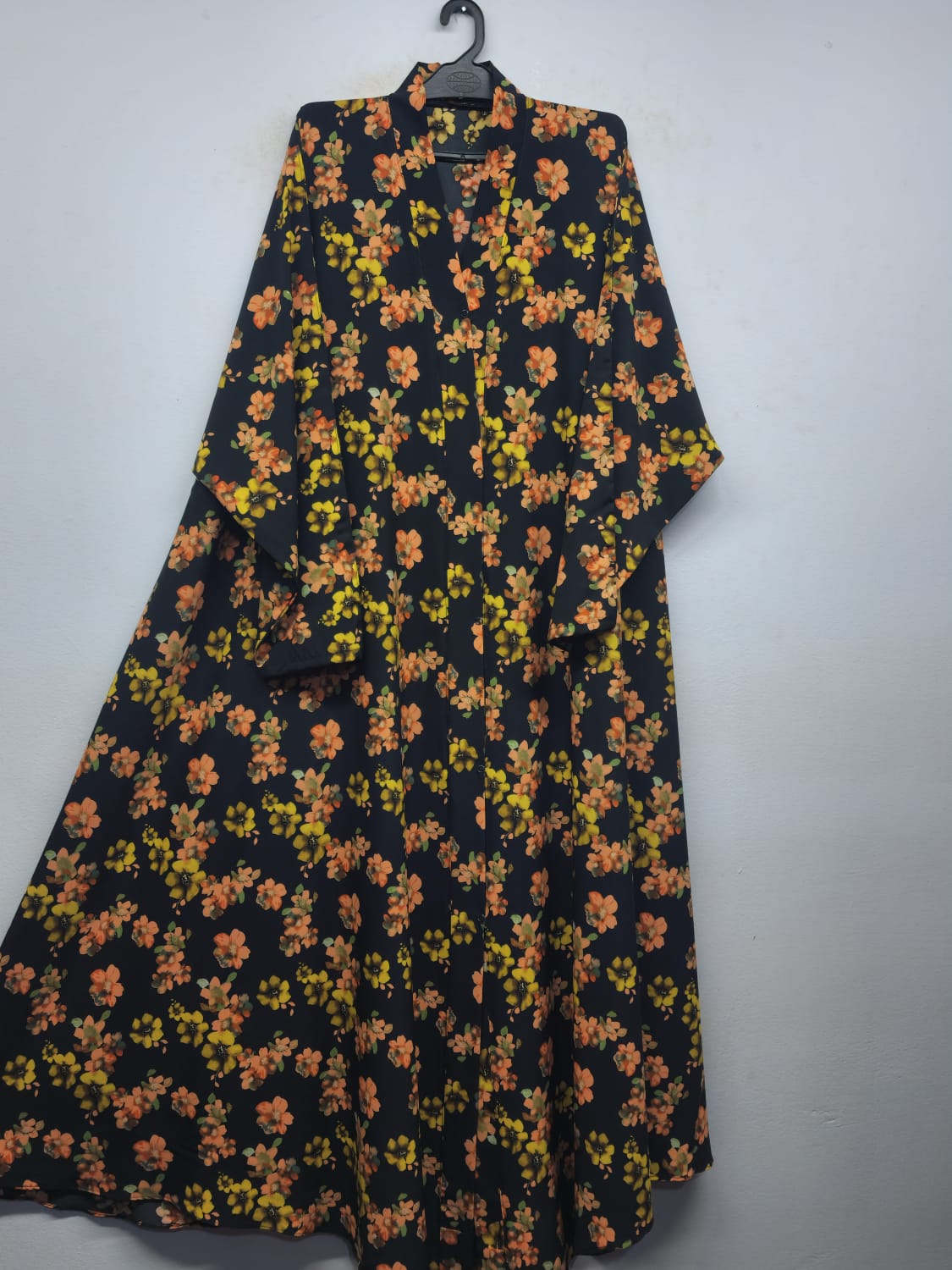 Front Open Jumbo Abaya FLow D