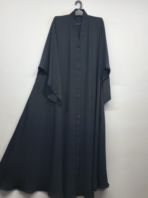 Front Open Jumbo Abaya Aesthect Black & Navy